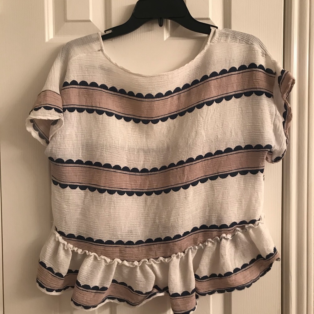 White Ruffle Top - Picture 2 of 2